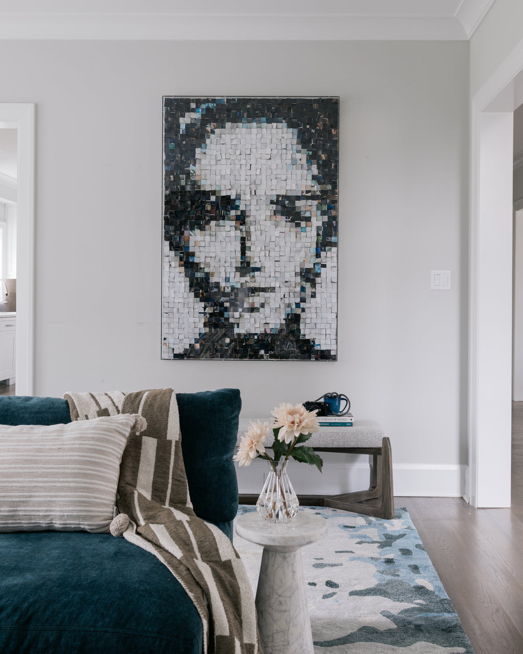 Abstract Hand Tufted Rug 10x14