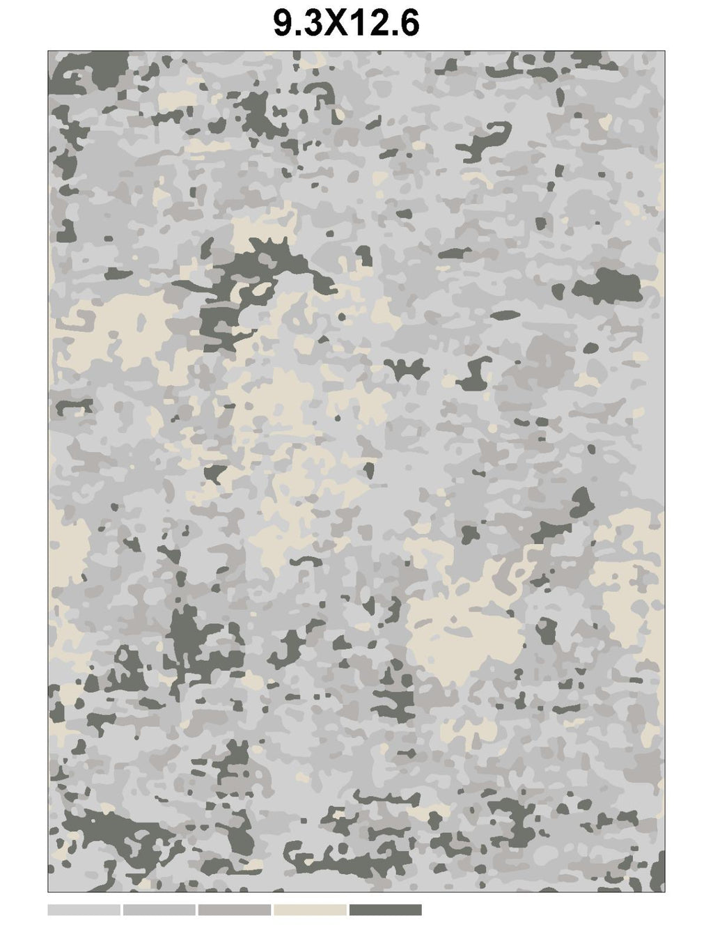 Abstract Green Beige Hand Tufted Rug 10x14